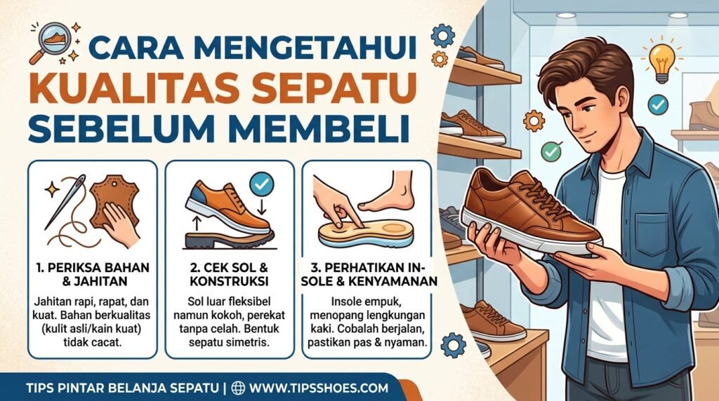cara memilih kualitas sepatu